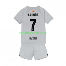 Maillot de Foot FC Barcelone Ousmane Dembele 7 Enfant Troisieme 2022/23